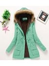 Women's Winter Coats Hooded Faux Fur Coat Jacket