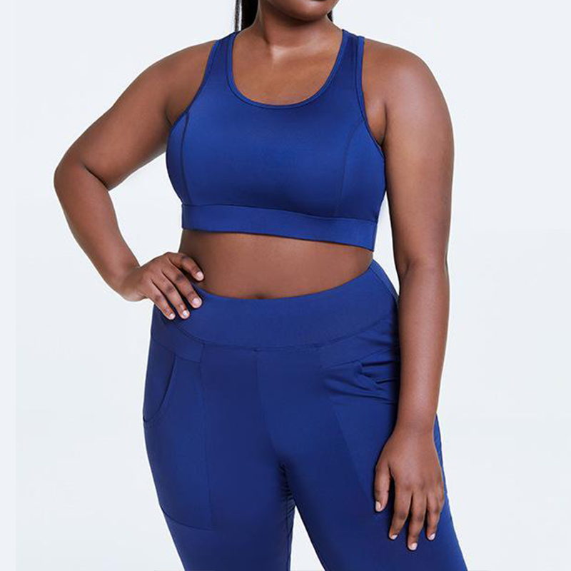  thdmladies Blue Sport Yoga Bra thedmladies