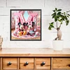 Disney Mickey & Minnie Alphabet-Full Round Diamond Painting 40*40CM