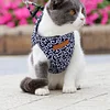 Gilet con imbracatura e guinzaglio per gatto, adatto per passeggiate all'aperto