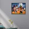 Halloween Hund - runder Bohrer Diamantmalerei - 50*40cm