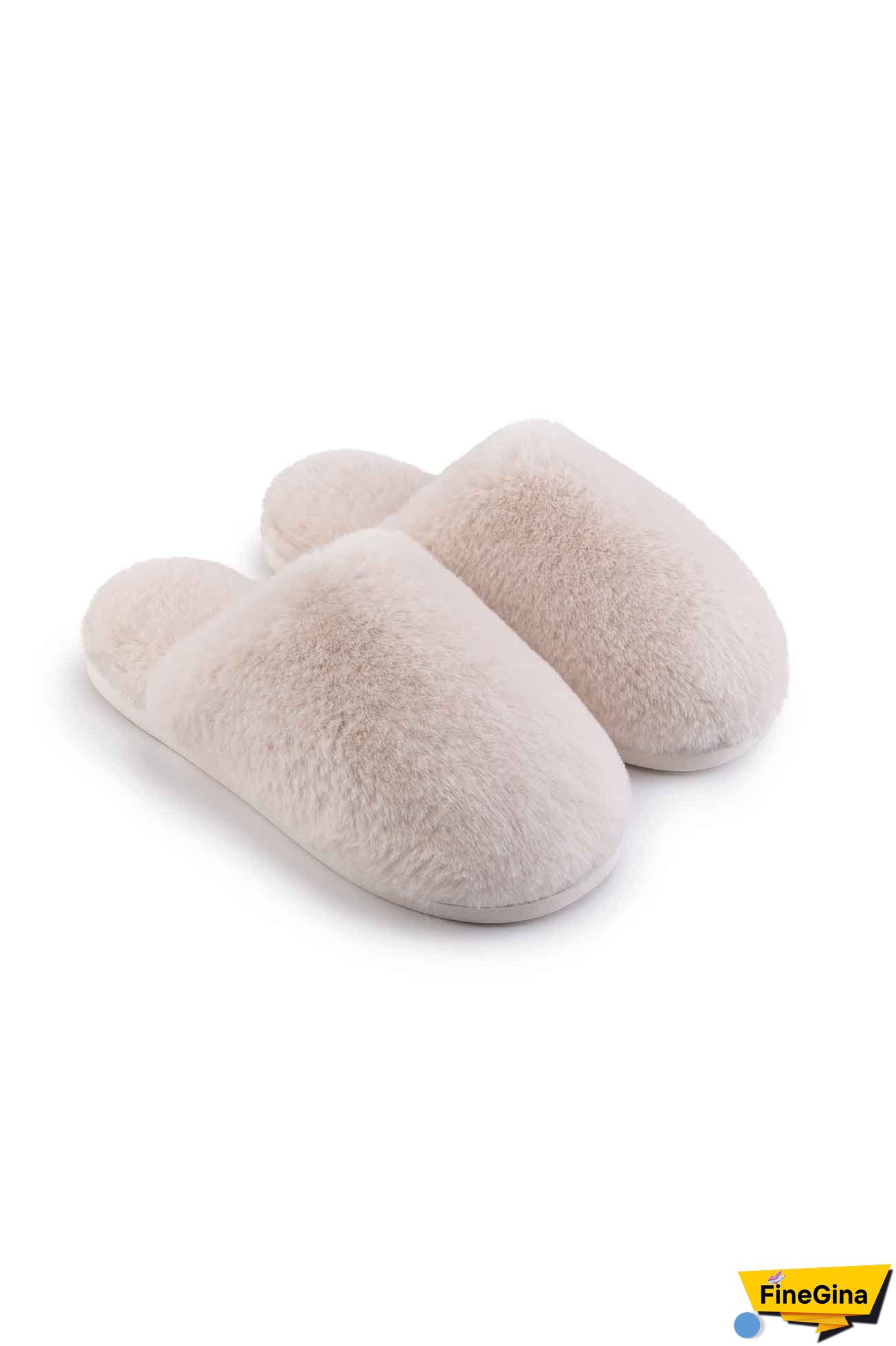 Solid Color House Plush Slippers