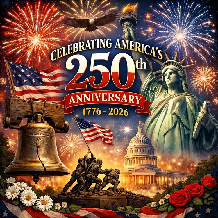 Independence Day 40*40cm(picture) Full Round Drill Diamond Painting(With Gift Box)(40 Colors) gbfke