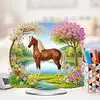 Garden Horse Acrylic DIY Diamond Painting Ornament Single Side Drill
