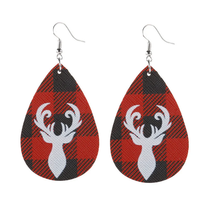 Reindeer Leather Earrings