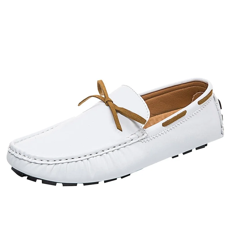 YRZL Leather Shoes Men Loafers Shoes 2021 Summer Fashion Shoes Men High Quality Leather Man Classic Comfy Casual Men Shoes