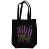 Premium DIY Lavender Canvas Tote Bag Embroidery Kit with Hoop Frame 32x37cm