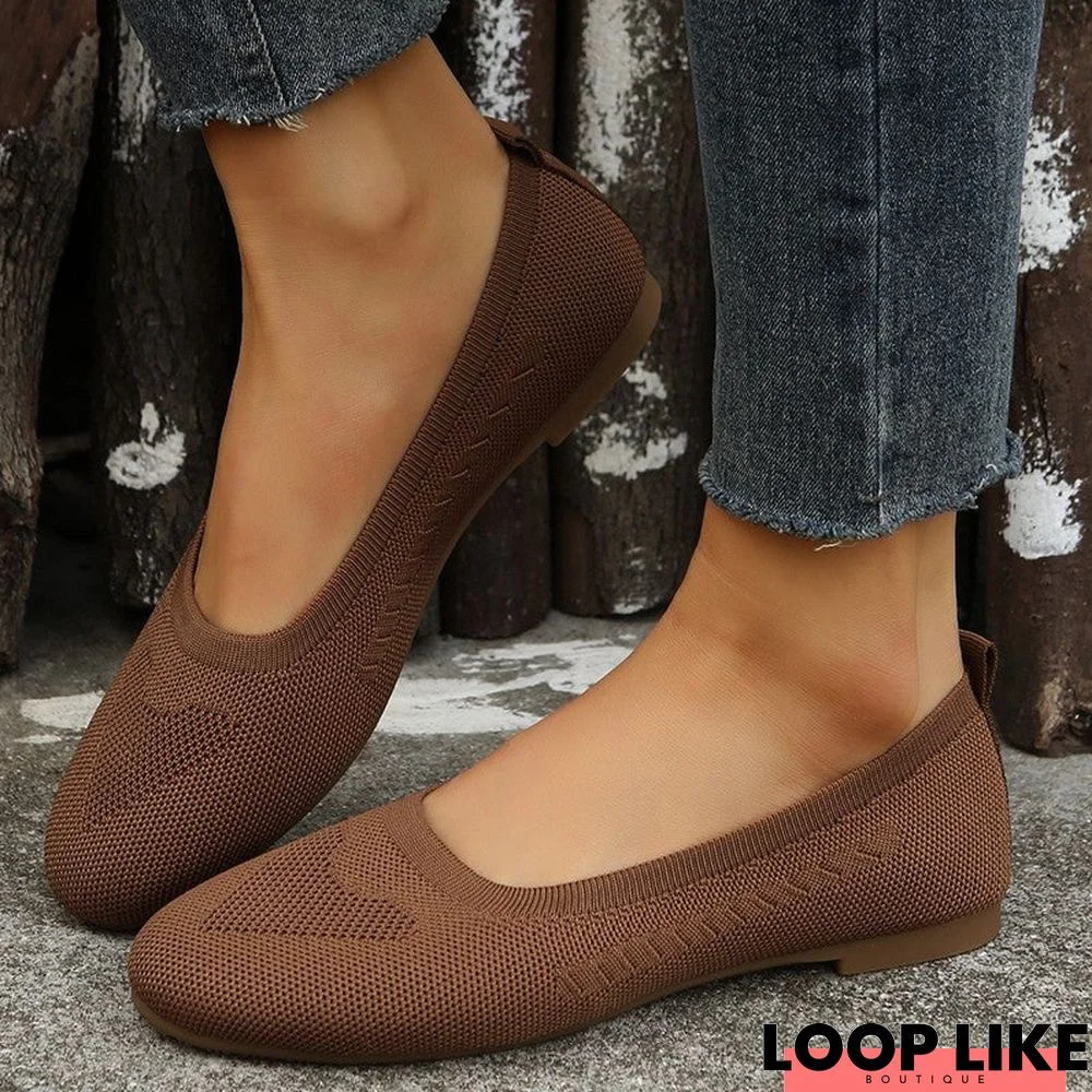 Low-cut Women's Comfortable Round Toe Flat Shoes