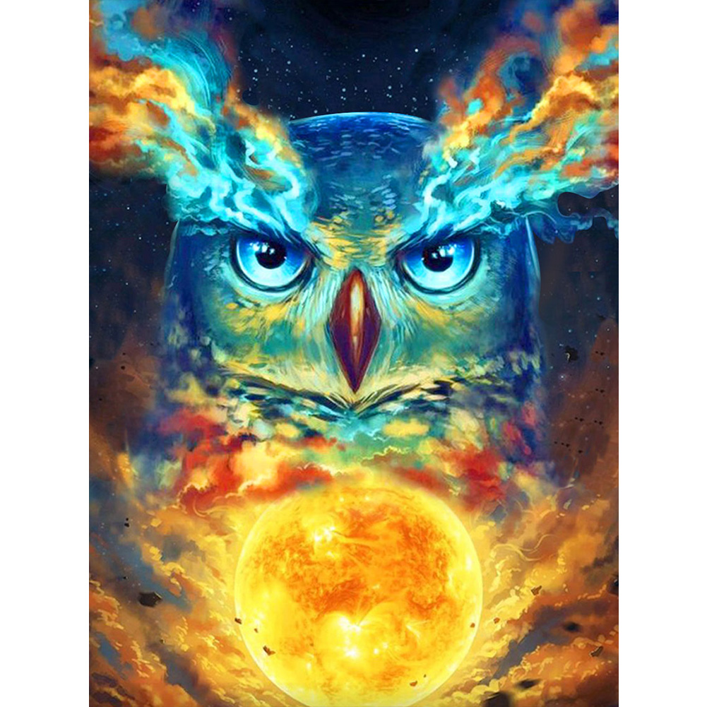 

Owl - Round Drill Diamond Painting - 50*60CM, Round diamond 50*60cm, 501 Original