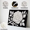 (20x30cm)DIY Rose Flower Framed Handmade Pearl Painting Art Craft Kit Living Home Decor