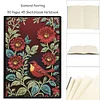 (US Local)Flower Bird Special Shaped Diamond Painting Journal Notebook for Adults