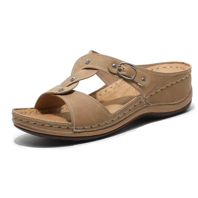 Women Sandals Peep Toe Summer Shoes For Women Wedges Shoes Chunky Heels Sandals Female Platform Sandalias Mujer Slippers Women