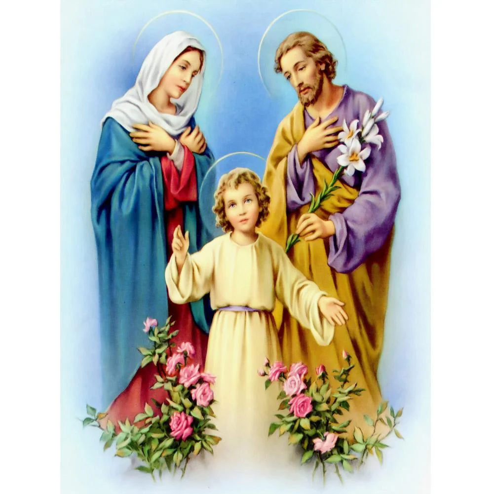 Round Diamond Painting 40x30cm - Religious Figures