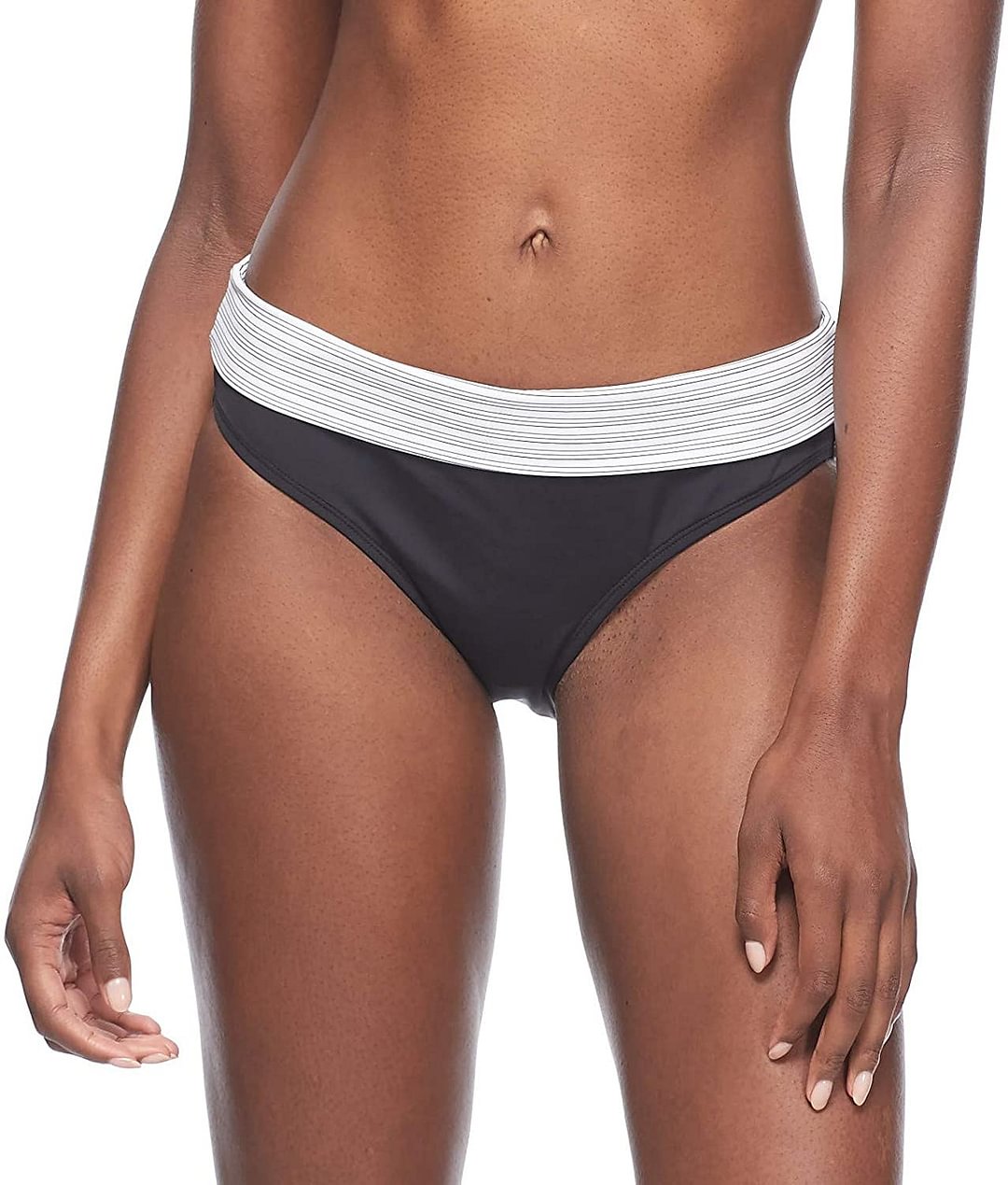 Women's Mid Waist Full Coverage Bikini Bottom Swimsuit