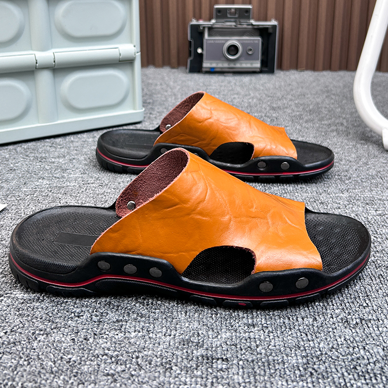Gamintor Men's Summer Sandals and Slippers Breathable Soft Soled Beach Shoes Outdoor Sports Anti Slip Lightweight Wear-resistant Sandals