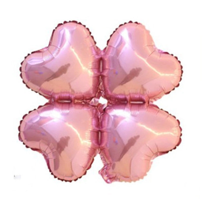 Minimalist Four Leaf Clover Aluminum Film Party Festival Balloons