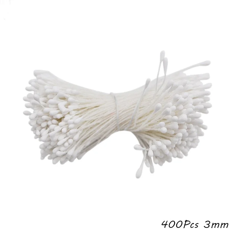 White Theme Artificial Flower Cherry Stamen Berries Bundle DIY Christmas Decoration Wedding Cake Gift Box Wreaths Xmas Decor