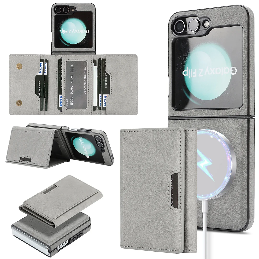 Suitable For Samsung Z Fold7 Wireless Charging Phone Case Z Filp7 2-In-1 Magsafe Magnetic Card Holder