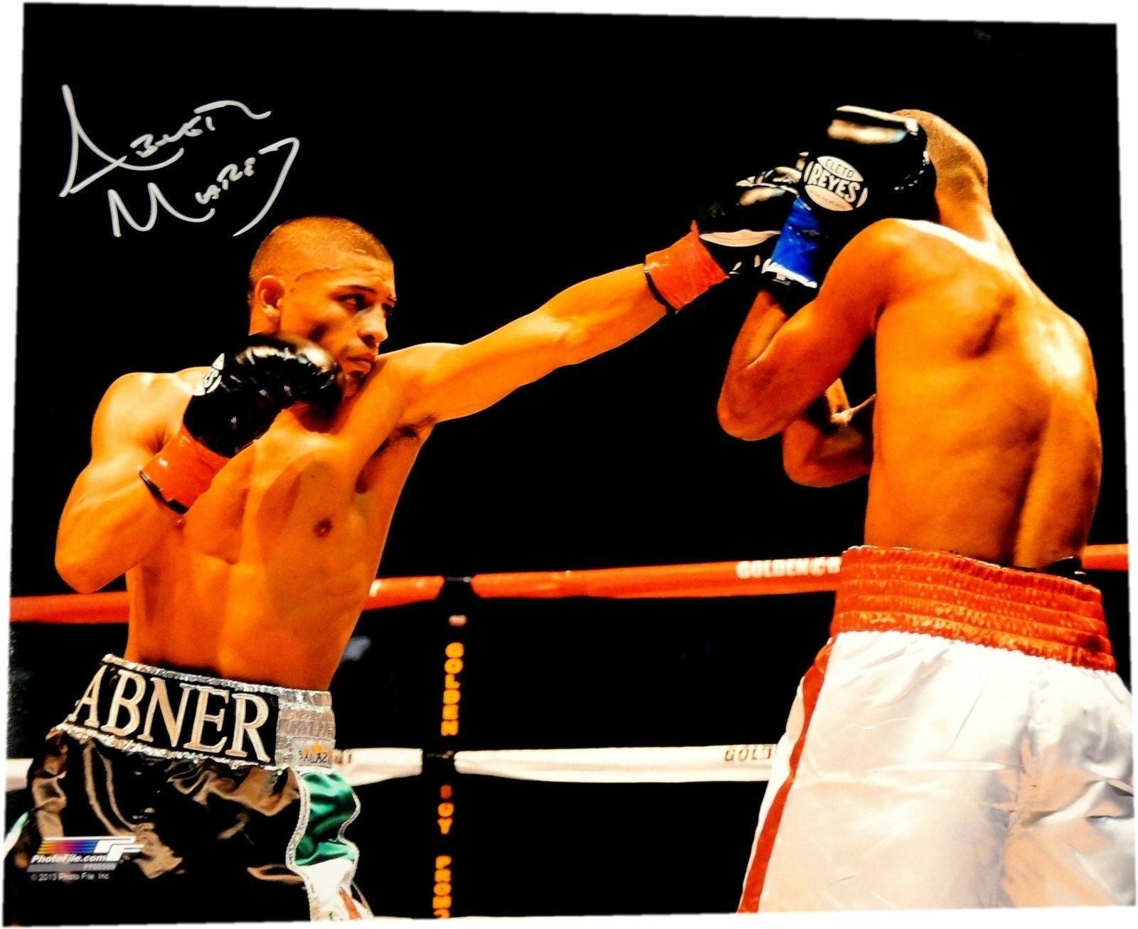 Abner Mares Hand Signed Autograph 16x20 Photo Poster painting Throwing Big Punch Straight W/ COA