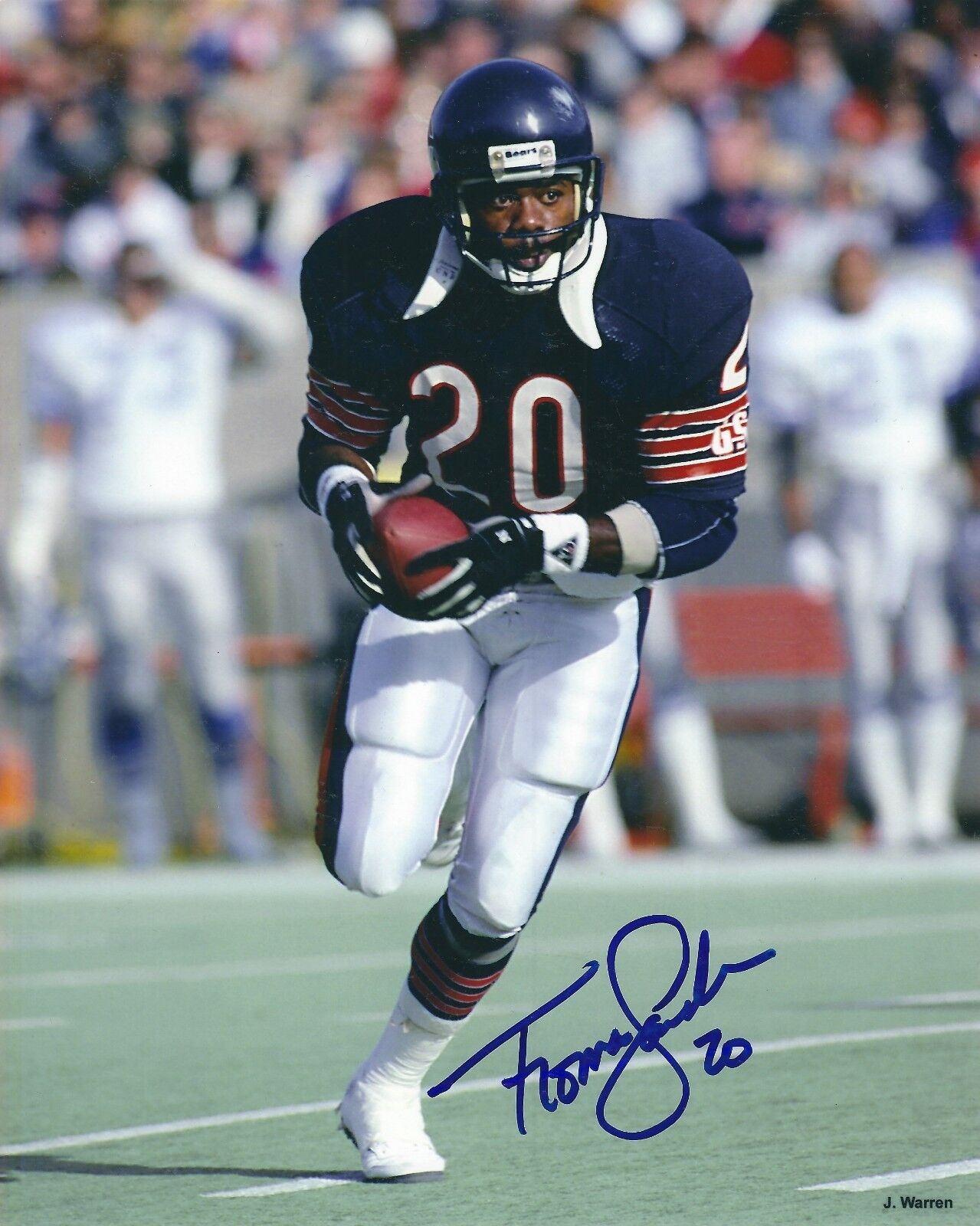 Signed 8x10 THOMAS SANDERS Chicago Bears Autographed Photo Poster painting - w/COA