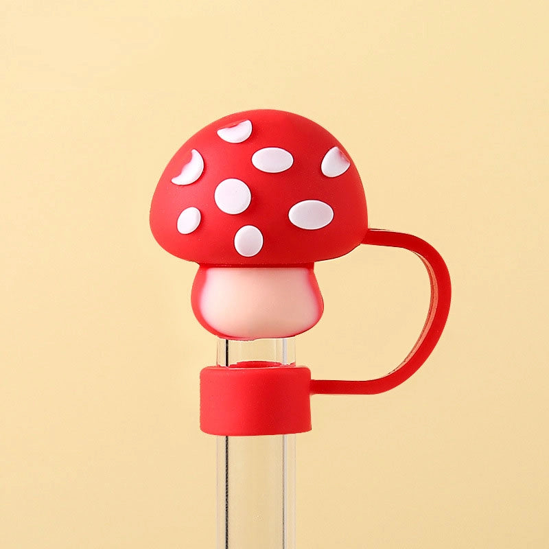 Casual Elegant Cute Flower Silica Gel Straw Decorative Cap 1 Piece