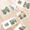6Pcs Diamond Painting Bicycle Town Greeting Card Set with Envelopes for Birthdays Thanksgiving & Special Occasion