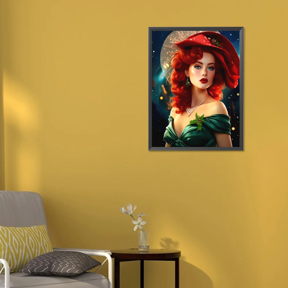 Diamond Painting - Full Round Drill - Lady(Canvas|30*40cm)