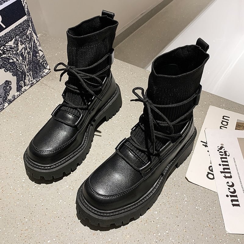2021 Boots Women Shoes for Winter Boots Fashion Shoes Woman Casual Autumn Leather  Female Ankle Boots Women