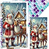 (40*70cm)Santa and Elk - Full Round Drill Diamond Painting