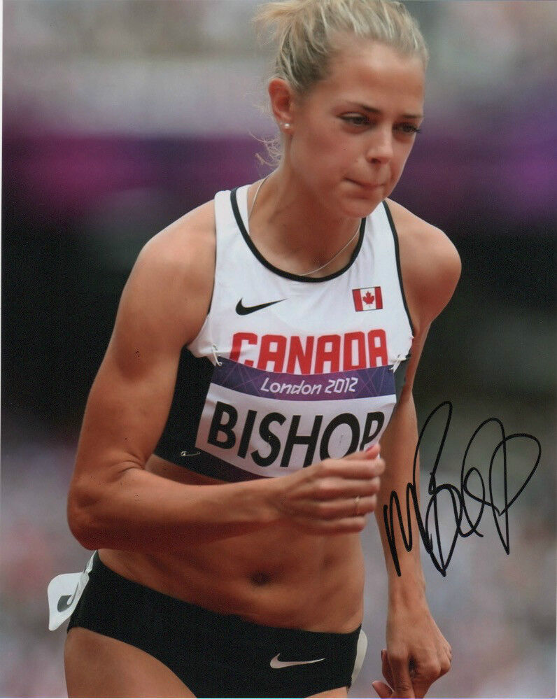 Melissa Bishop Canada Sprinter Autographed Signed 8x10 Photo Poster painting COA #9