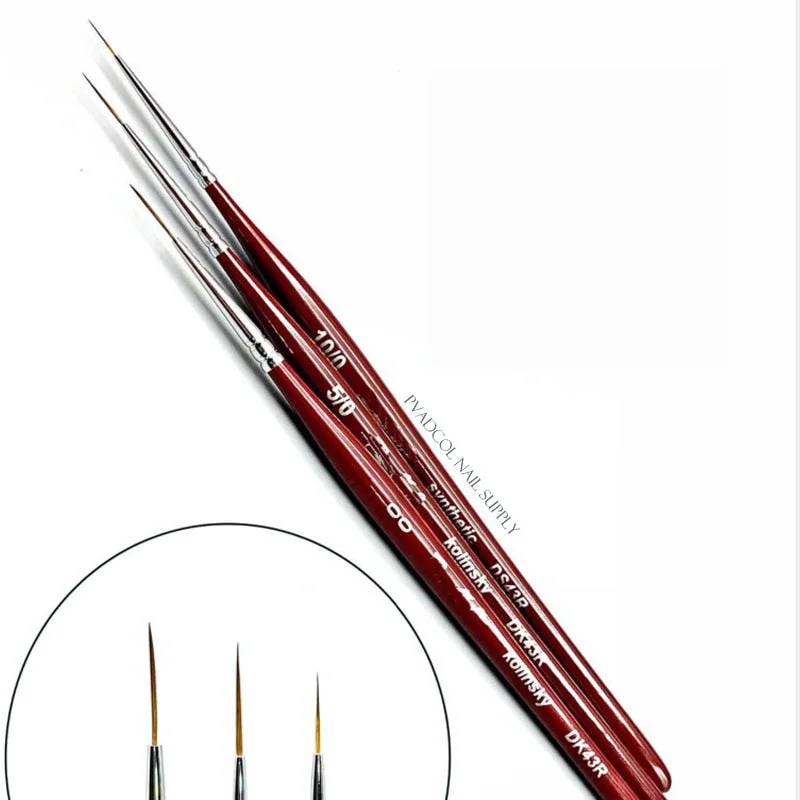 Kolinsky Sable Finest Premium Nail Art Long Striper Liner Brush with Wooden Handle Acrylic Nails Tool-Nail Inspo