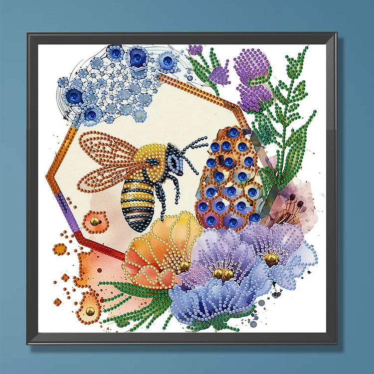 Flower bee Diamond Art Painting Kit, Round/Square Drill– Diamond Paintings  Store