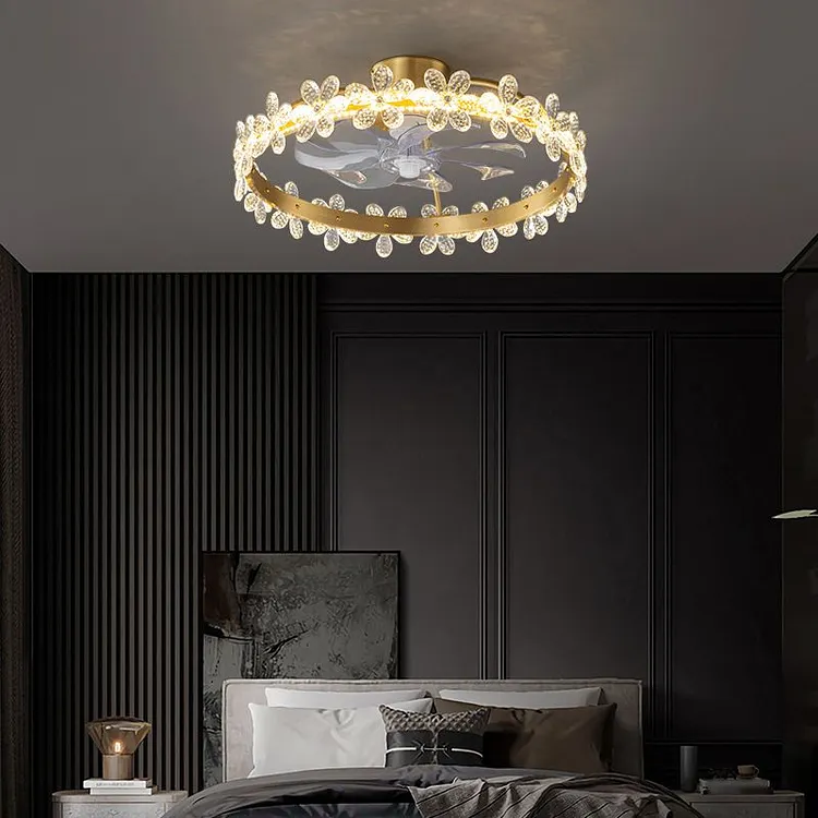 Bella ceiling fan with lighting, 3 styles, &empty;53CM/52CM