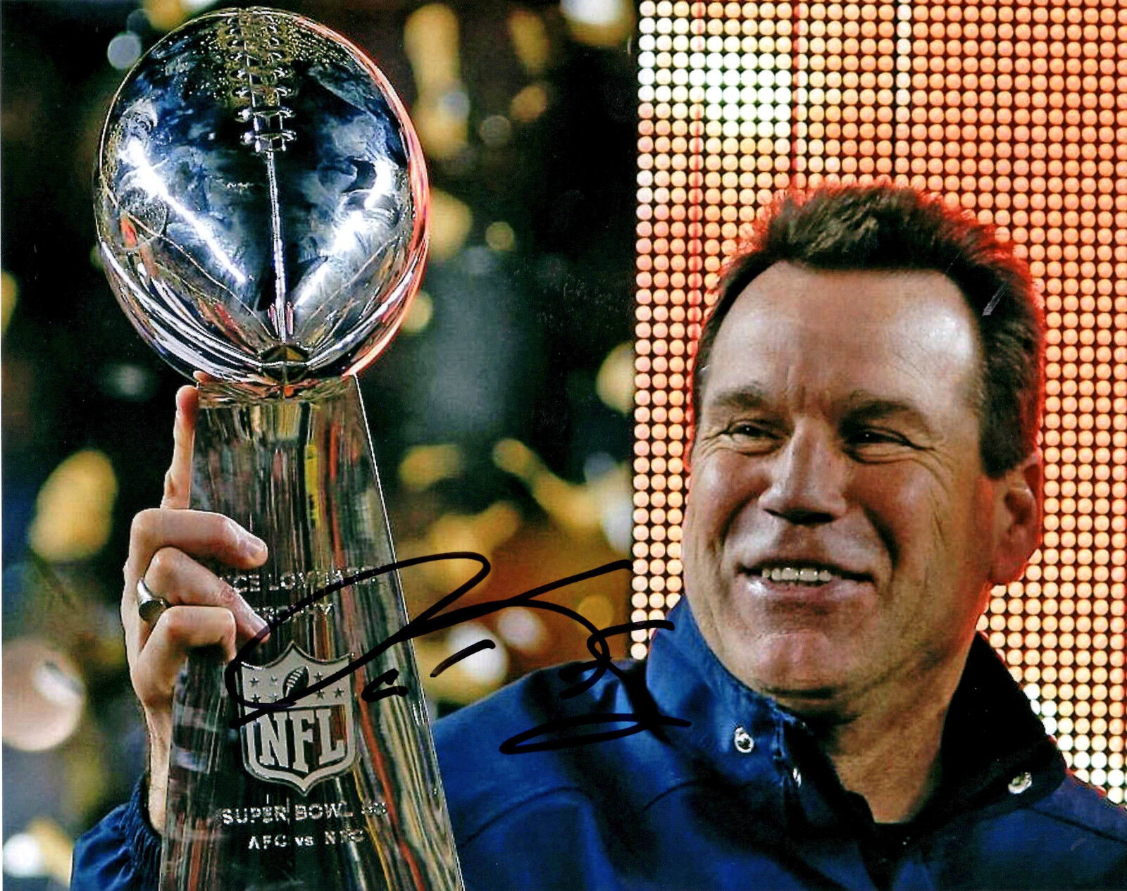 Gary Kubiak Denver Broncos Reprint auto signed football 8x10 Photo Poster painting Super Bowl