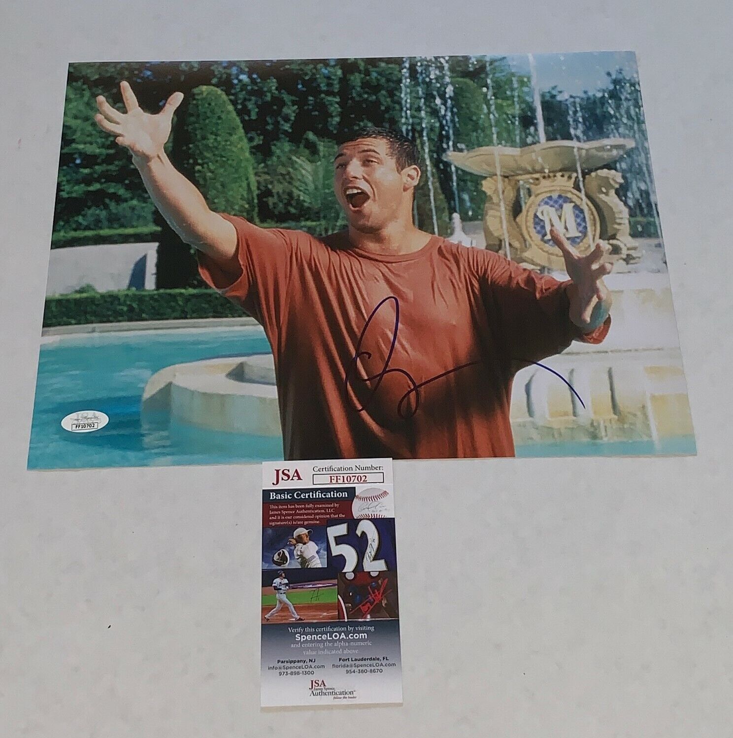 Adam Sandler signed Billy Madison 11x14 Photo Poster painting autographed JSA