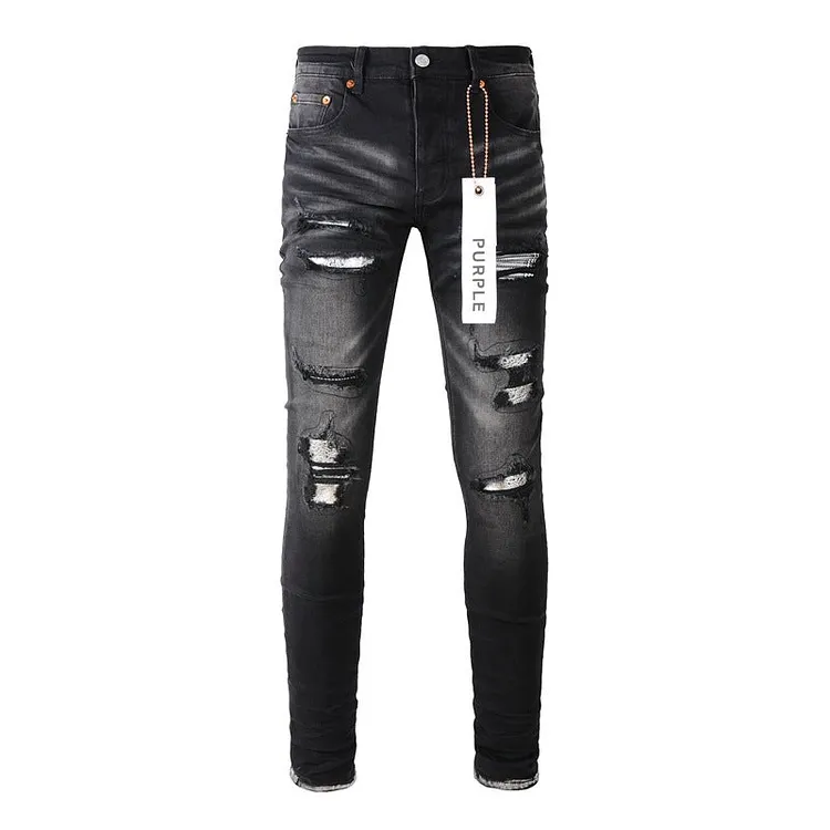 Purple Brand Jeans Black Worn Jeans