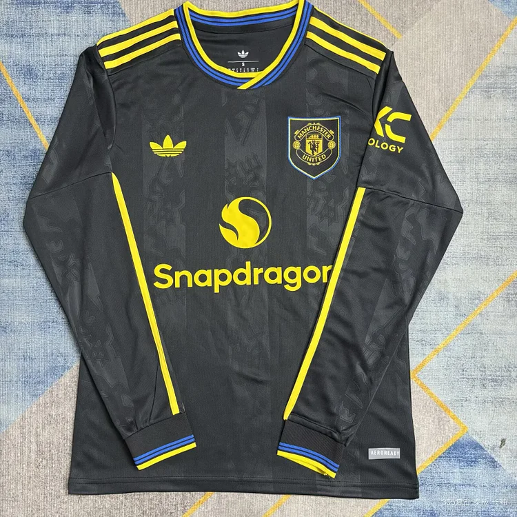 25/26 Manchester United second away long sleeve fan edition