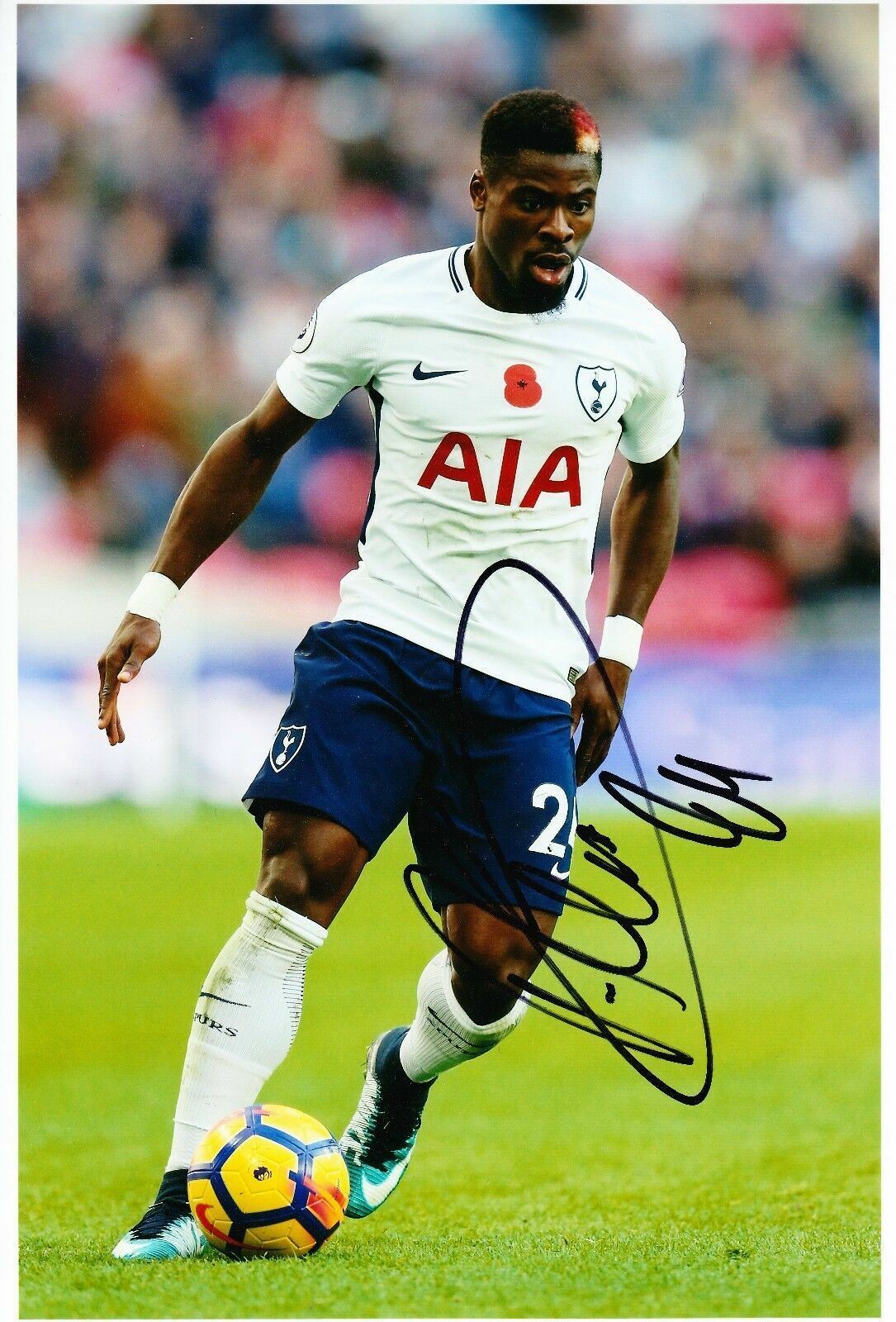 Serge Aurier Signed 12X8 Photo Poster painting SPURS Tottenham Hotspur AFTAL COA (1645)