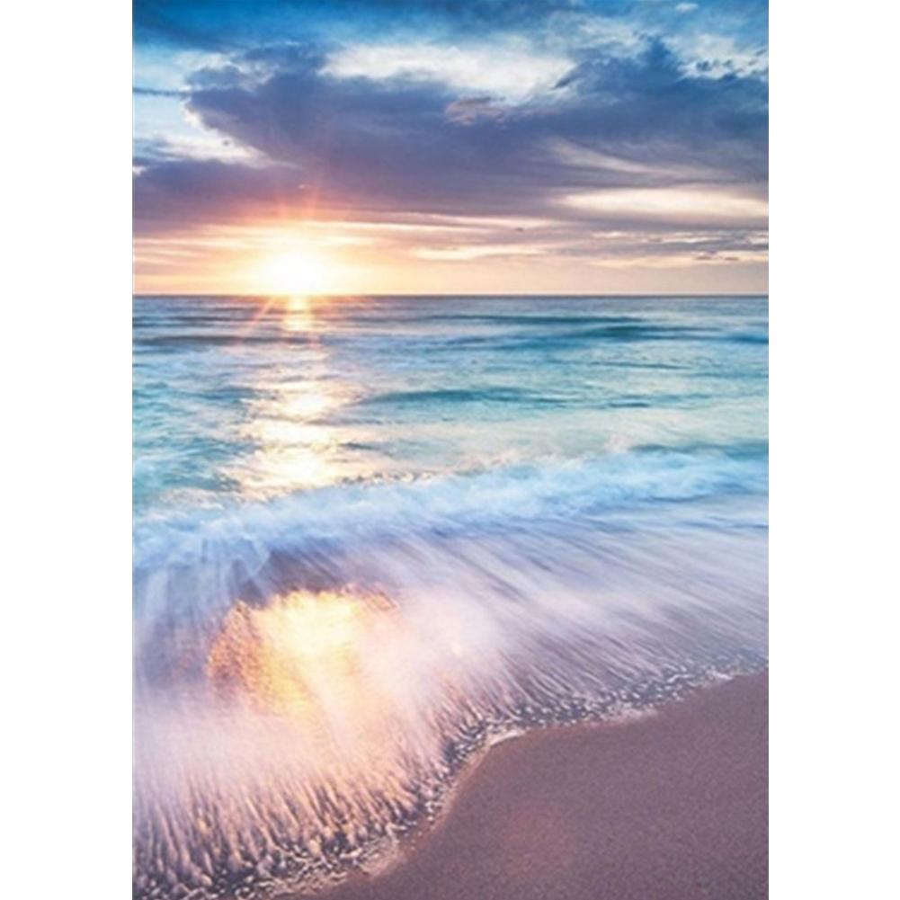 

30*40CM-Round Drill Diamond Painting-Seaside, 501 Original