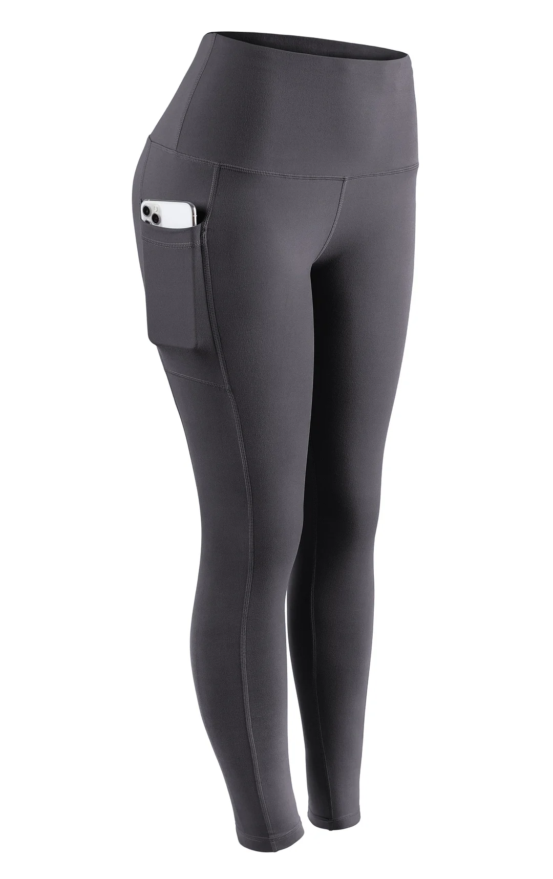 ATHVOTAR Middle Waist Leggings With Pocket Elastic Women Leisure Type Push Up Leggings Women Gym Hip Fitness Pants