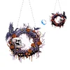 Halloween Skeleton DIY Diamond Painting Double Sided Effect Garland Pendant Kit for Wall Window
