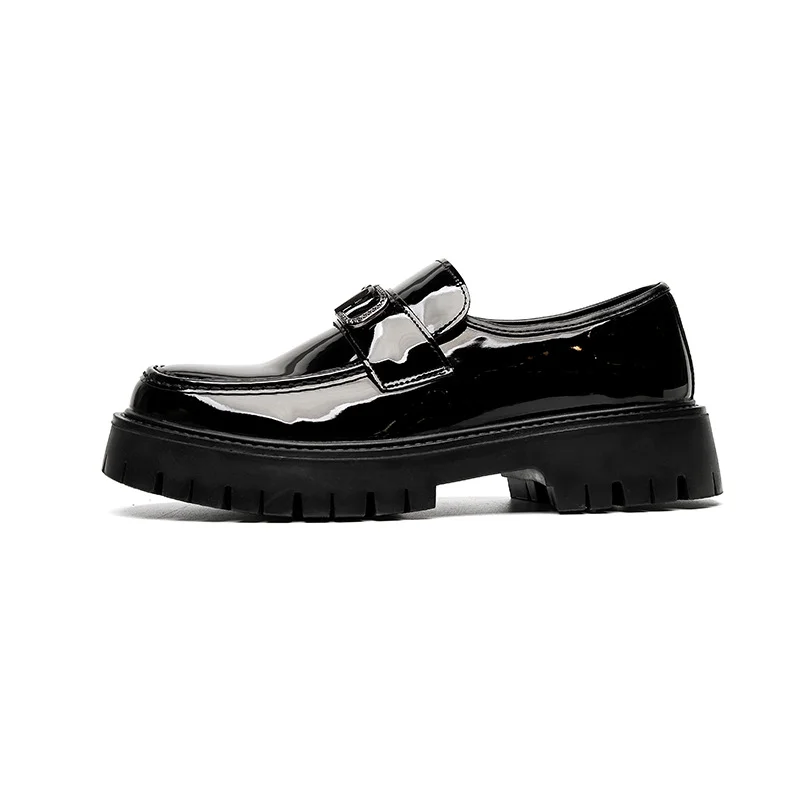 Tanguoant Tanguoant 2023 British Round Toe Shoes Platform Fashion Casual Work Shoes 1061-R