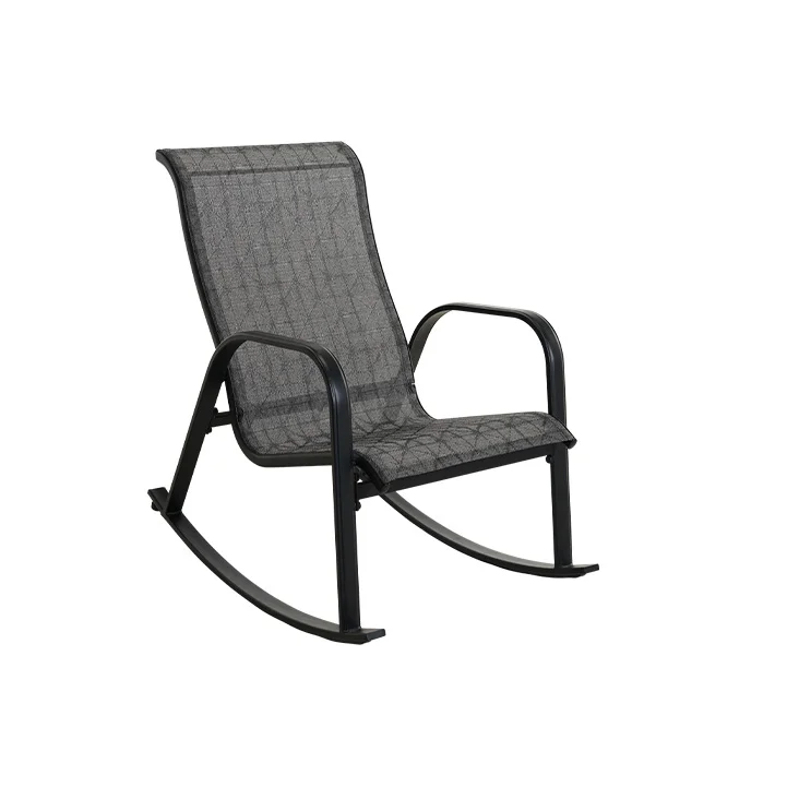 Outdoor Mesh Sling Patio Rocking Chairs for Porch, Garden, Patio