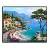 Seaside Town - 11CT Stamped Cross Stitch Kit(50*40cm)