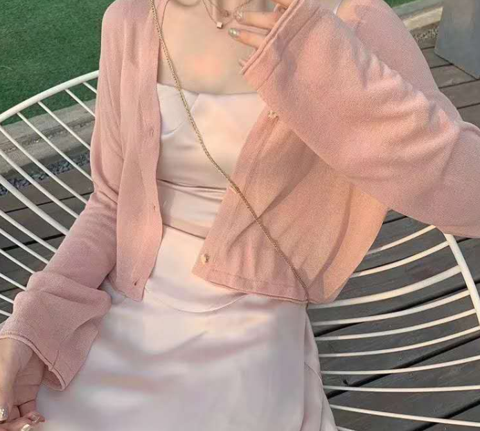 SIMPLE SUN PROTECTION CARDIGAN TOP