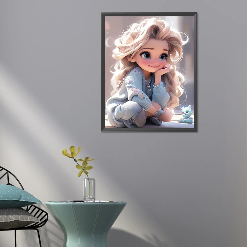 Diamond Painting - Full Round Drill - Girl(Canvas|40*50cm)