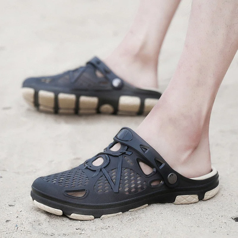 Vstacam New Men Sandals Summer Flip Flops Slippers Men Outdoor Beach Casual Shoes Cheap Male Sandals Water Shoes Sandalia Masculina