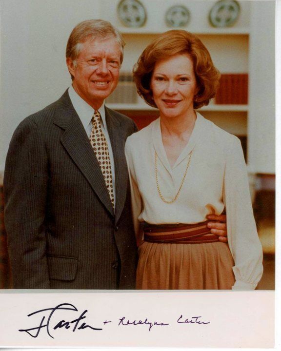 JIMMY & ROSALYNN CARTER Signed Autographed Photo Poster painting