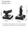 PXN-2119Pro Flight simulator controls Flight Stick with Vibration for xbox one/P4/pc Windows 7/8/10 (P4/xbox one need Original handle guide)（Not Support Mac Systems PS3/ PS5/xp/vista）