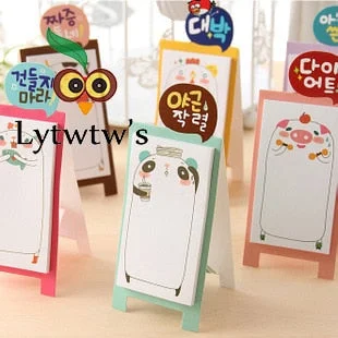 1 Pcs Cute cartoon sticky notes creative post notepad memo pad office supply school kawaii stationery notebook stickers adhesive